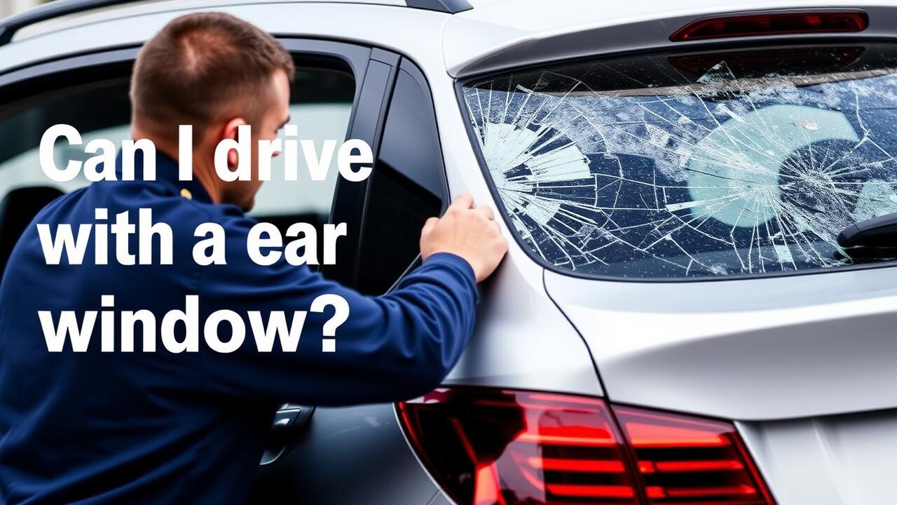 Can I drive with a broken rear window?