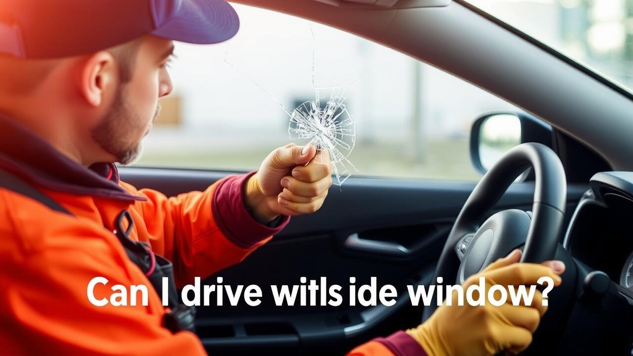 Can I drive with a cracked side window?