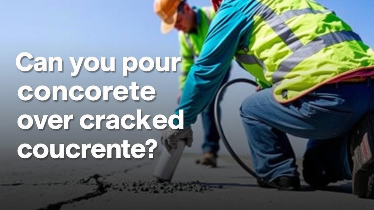 Can you pour concrete over cracked concrete?