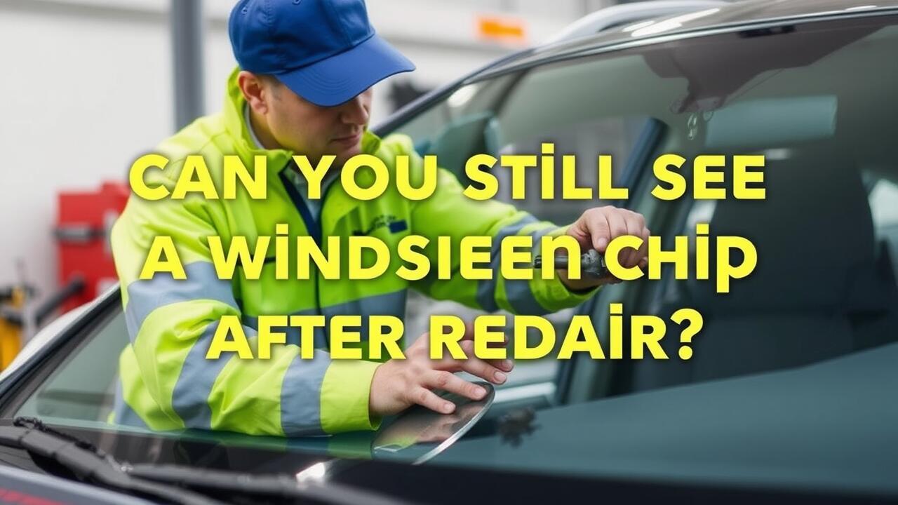 Can you still see a windscreen chip after repair?