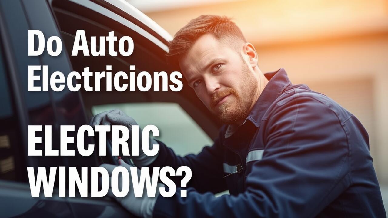 Do auto electricians fix electric windows?