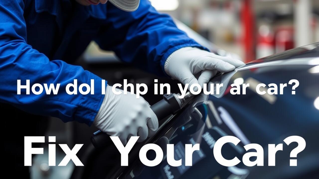 How do I fix a chip in my car?
