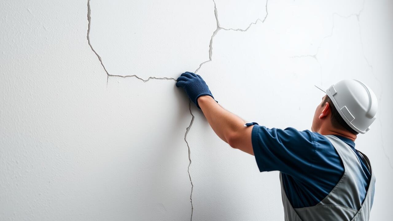 How do you fill deep cracks in plaster?