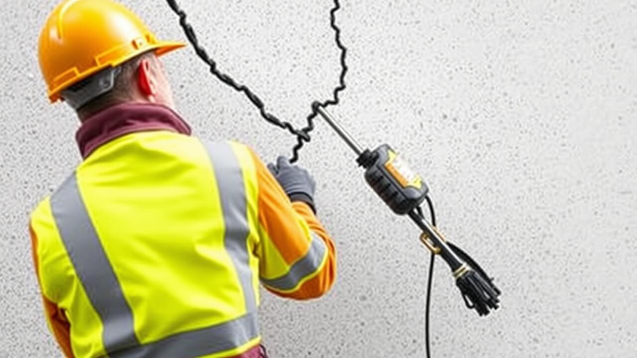 How do you fill structural cracks?