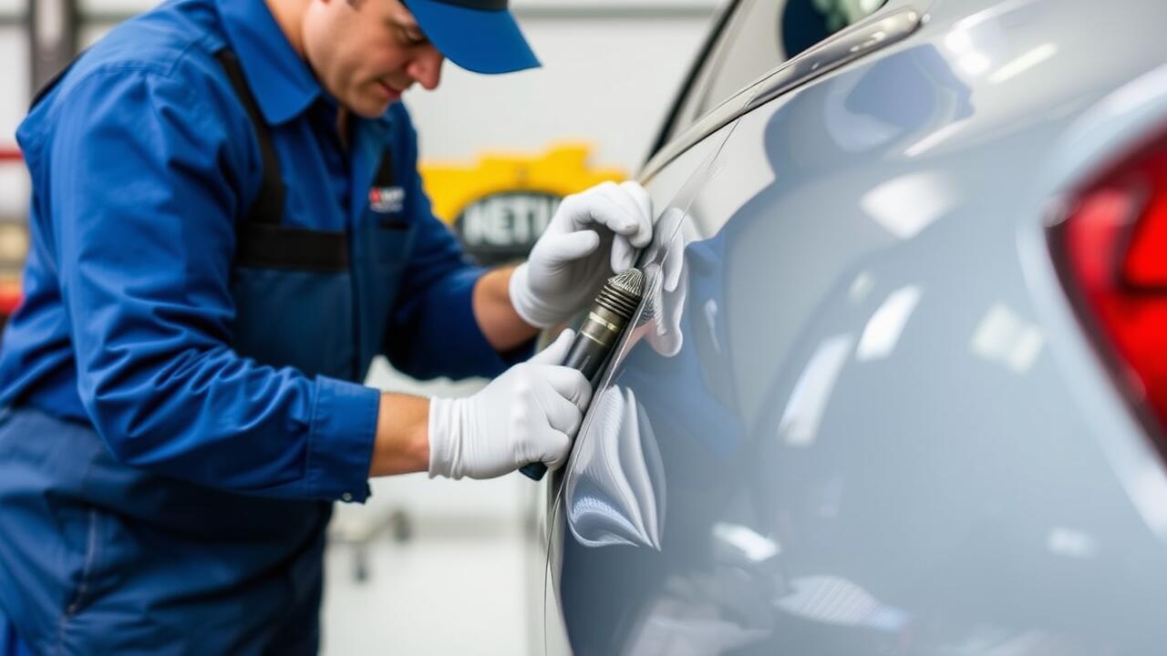 How do you fix small stone chips on a car?