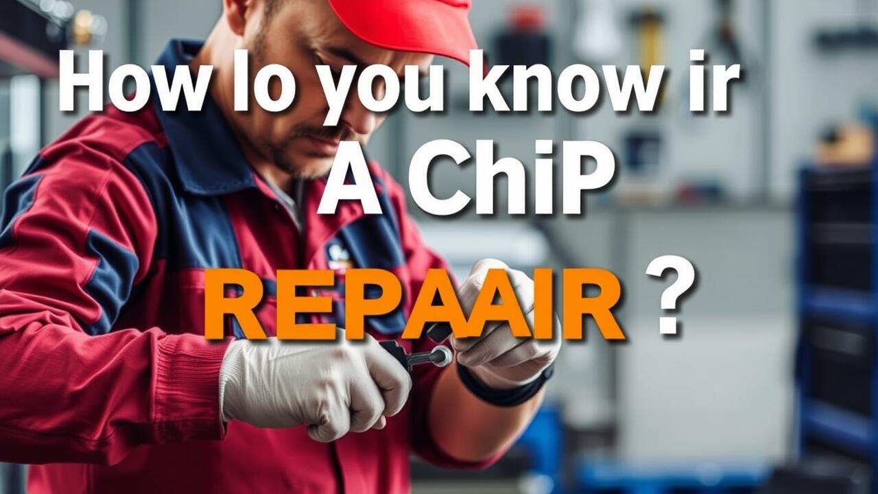 How do you know if a chip can be repaired?