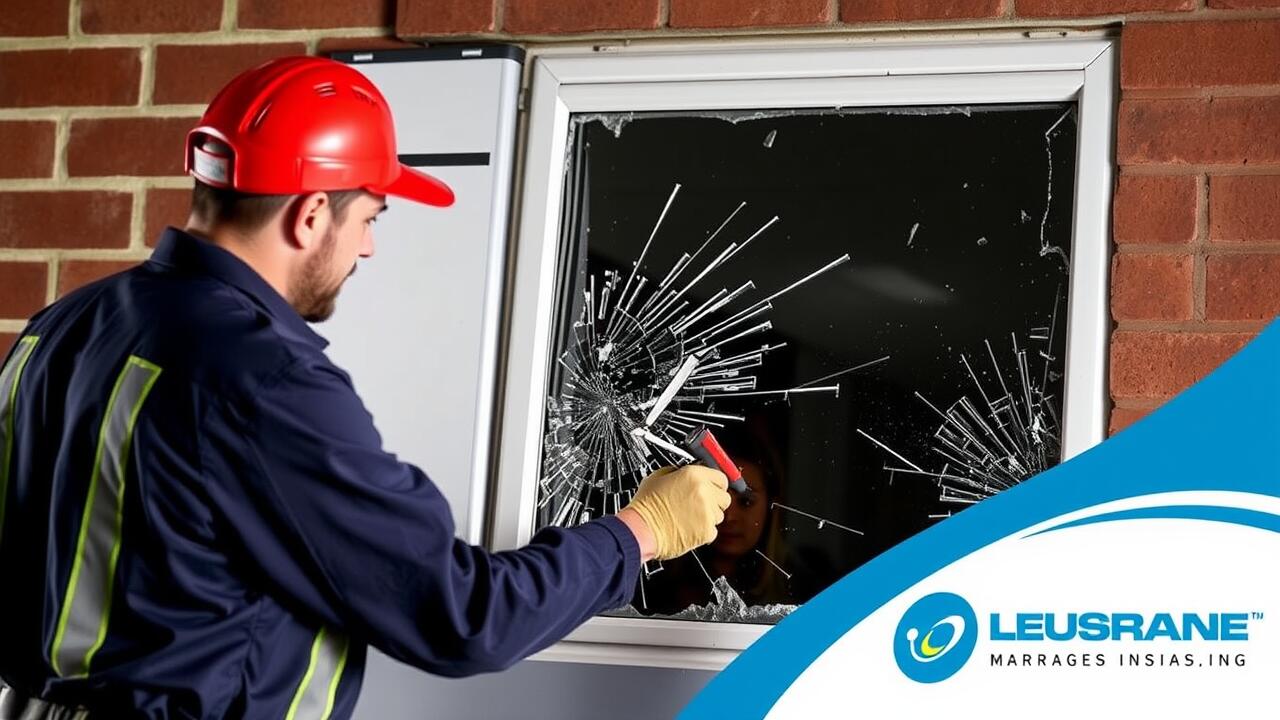 How do you temporarily cover a broken back window?