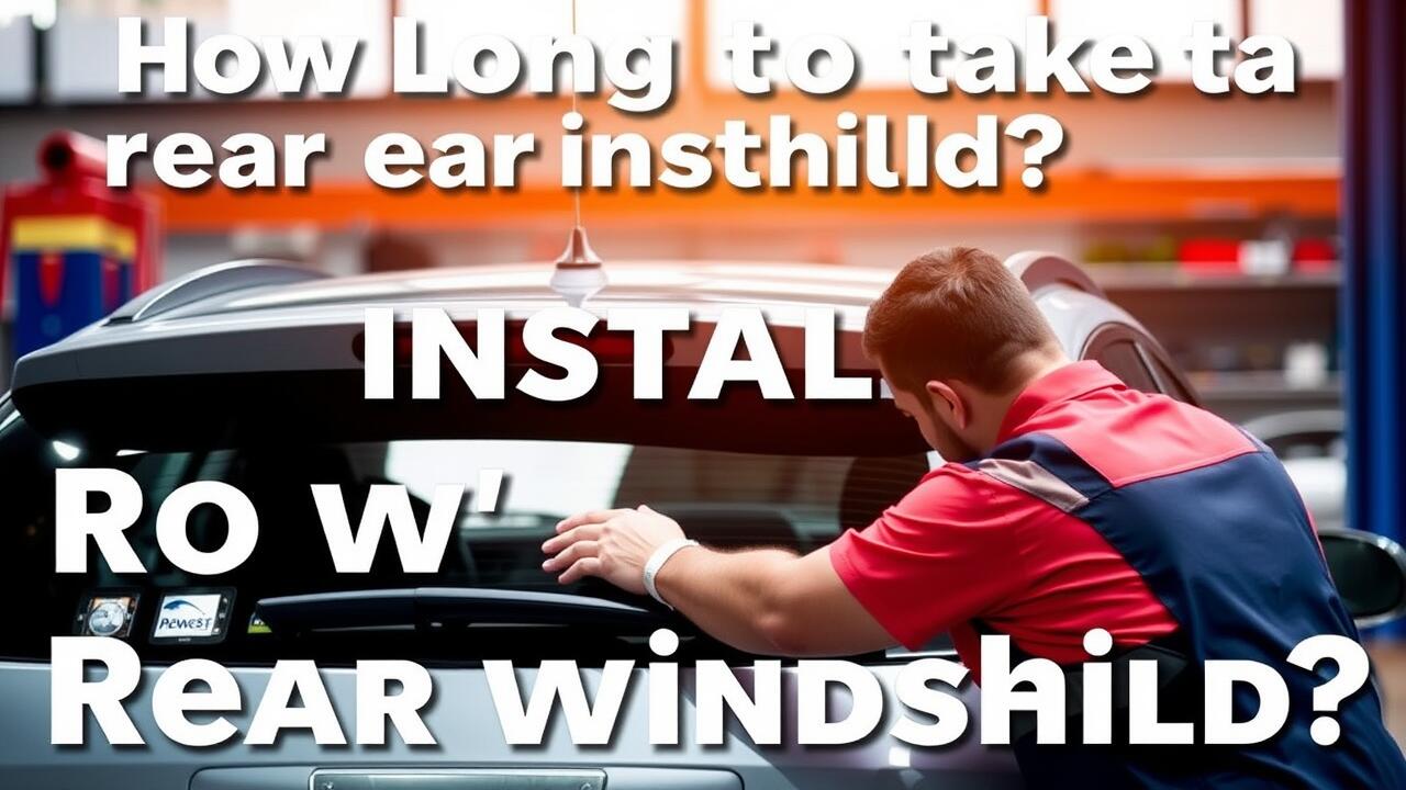 How long does it take to install a rear windshield?