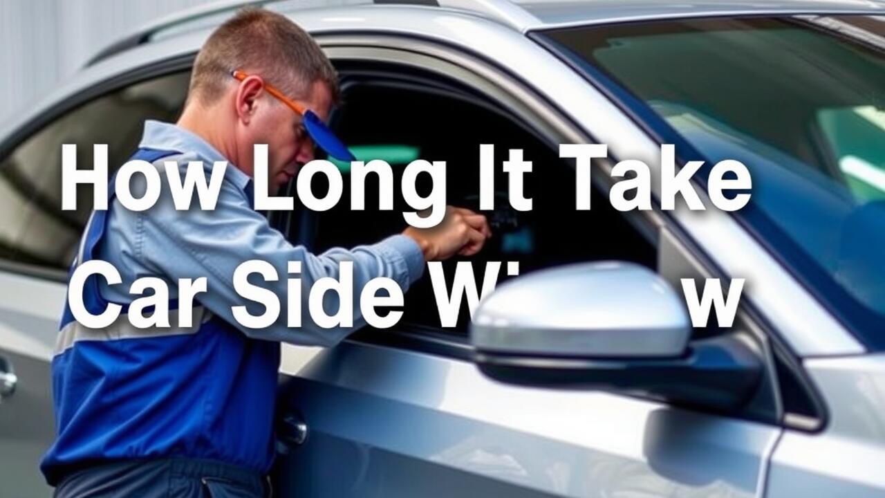 How long does it take to replace a car side window?