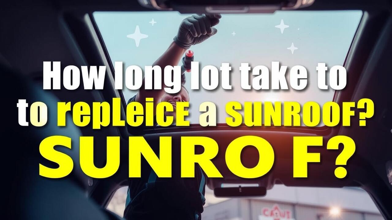 How long does it take to replace a sunroof?