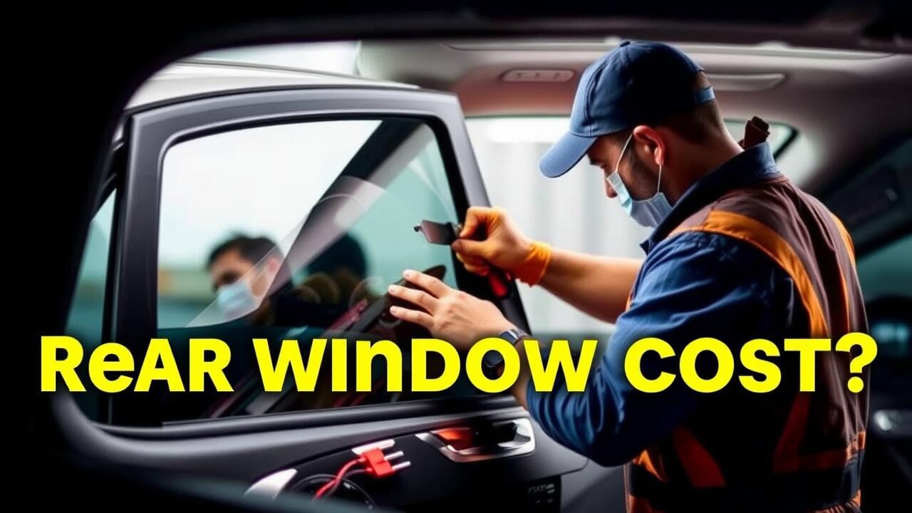 How much does a rear car window cost?