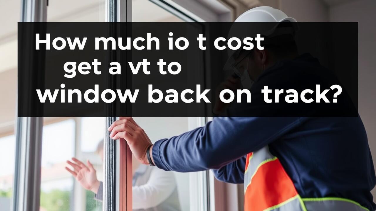How much does it cost to get a window back on track?