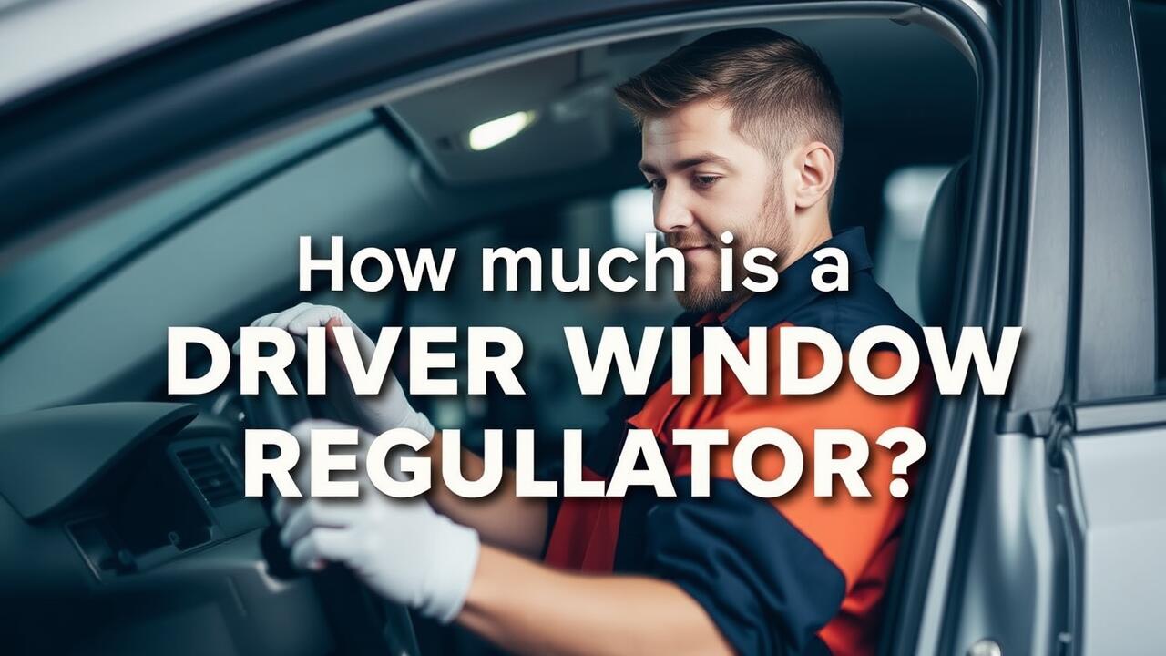 How much is a driver side window regulator?