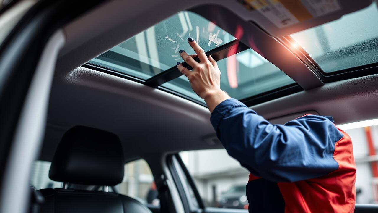 How to adjust a sunroof that is off track?