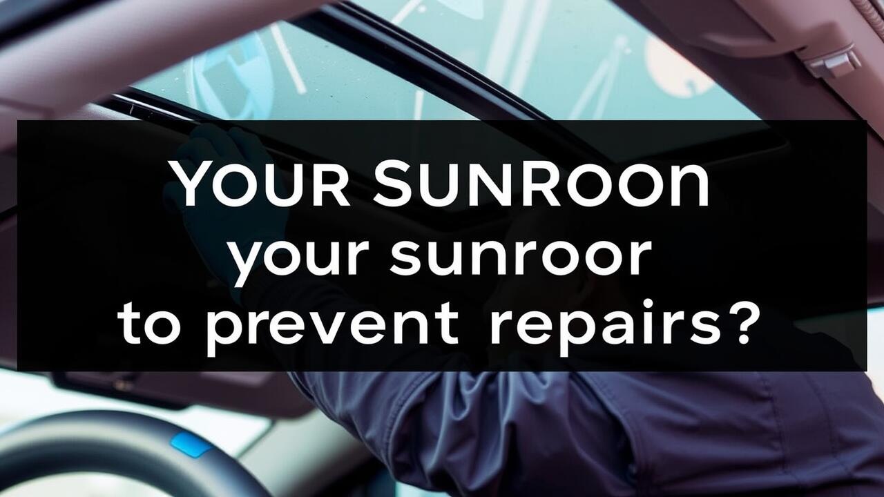 How to clean and maintain your sunroof to prevent repairs?