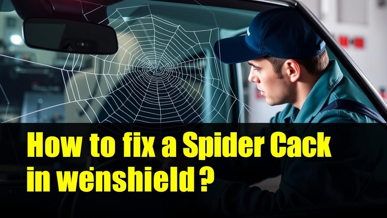How to fix a spider web crack in windshield?