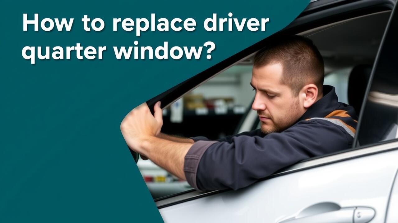 How to replace driver side quarter window?