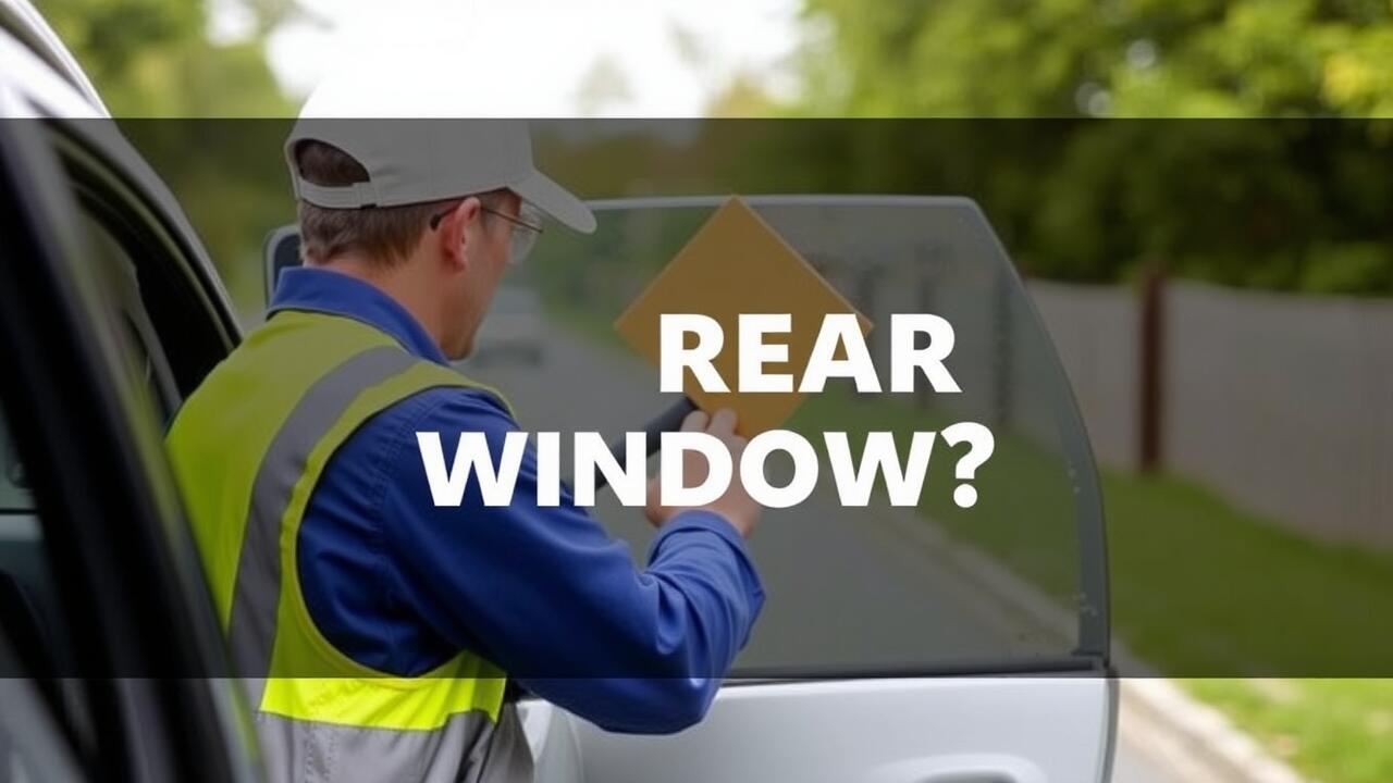 Is it illegal to block your rear window in Australia?