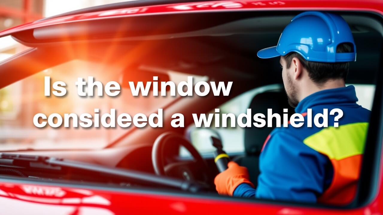 Is the rear window considered a windshield?