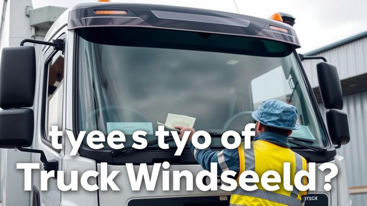 What are the common types of truck windscreens?