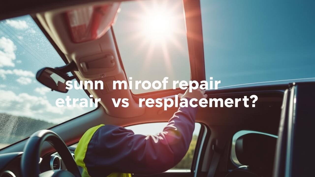 What are the costs associated with sunroof repair vs replacement?