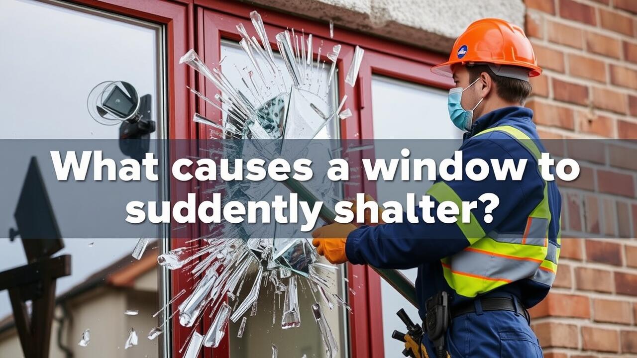 What causes a window to suddenly shatter?