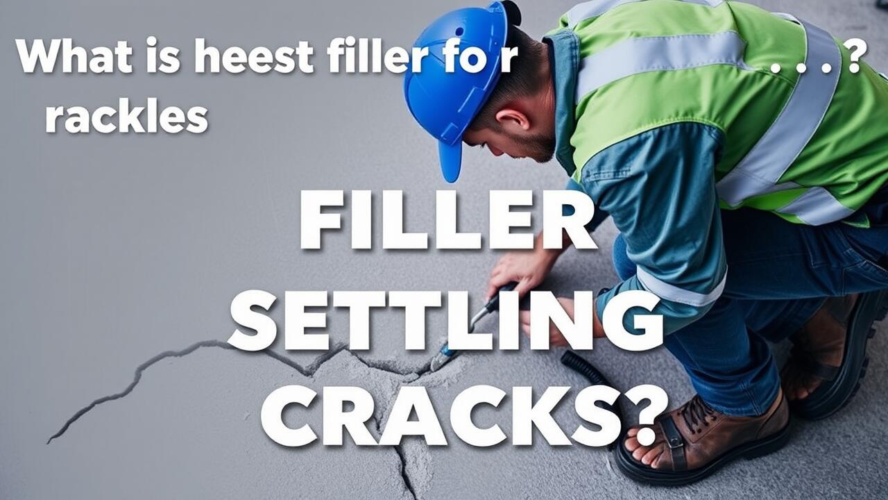 What is the best filler for settling cracks?