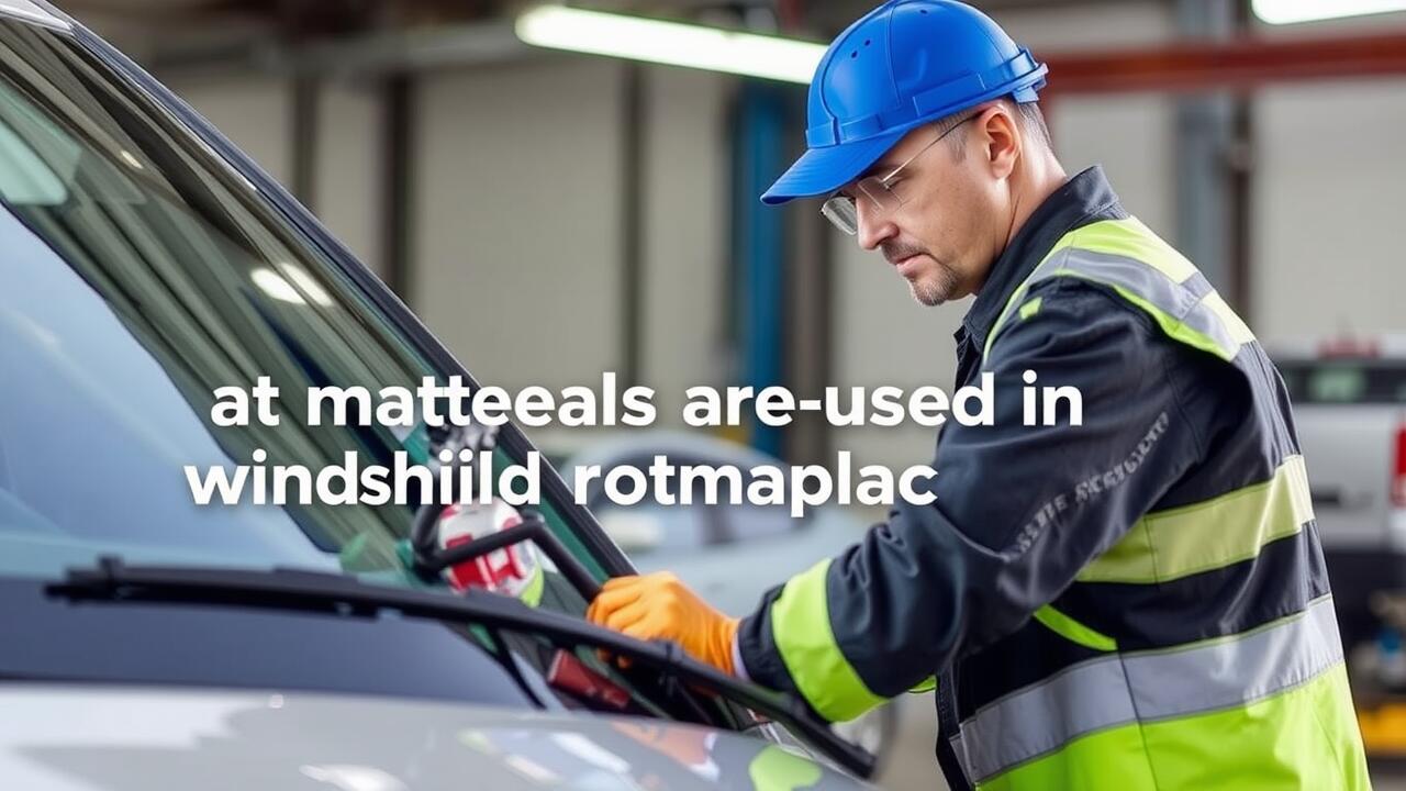 What materials are used in windshield replacement?