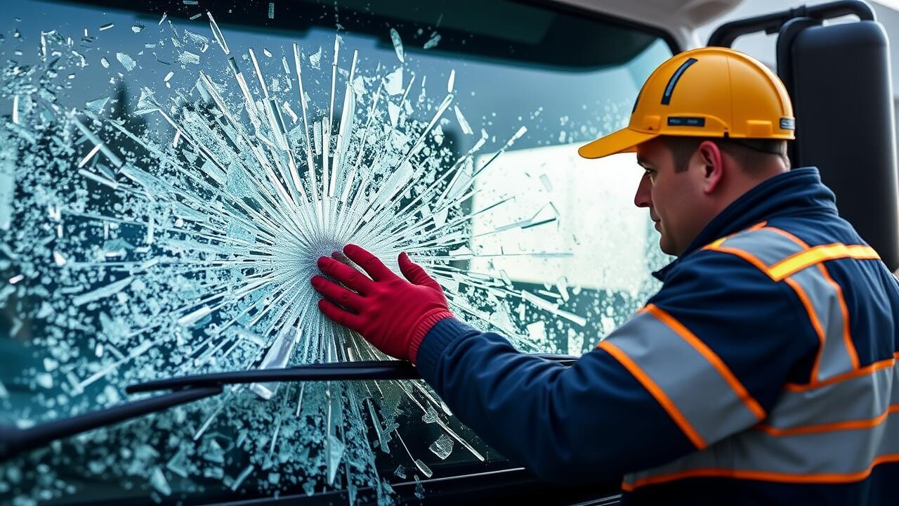 What to do immediately after a truck windscreen shatters