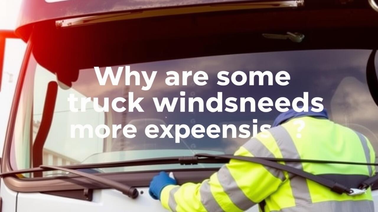 Why are some truck windscreens more expensive than others?