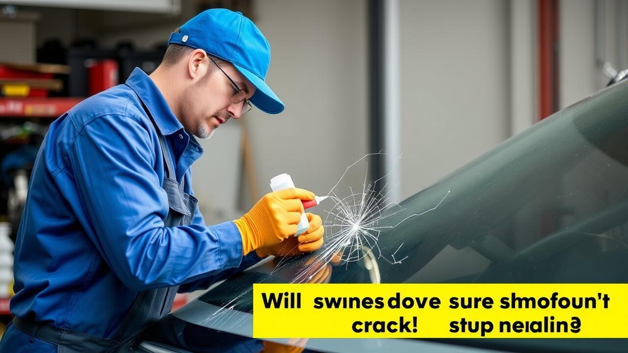 Will super glue stop a windshield crack from spreading?